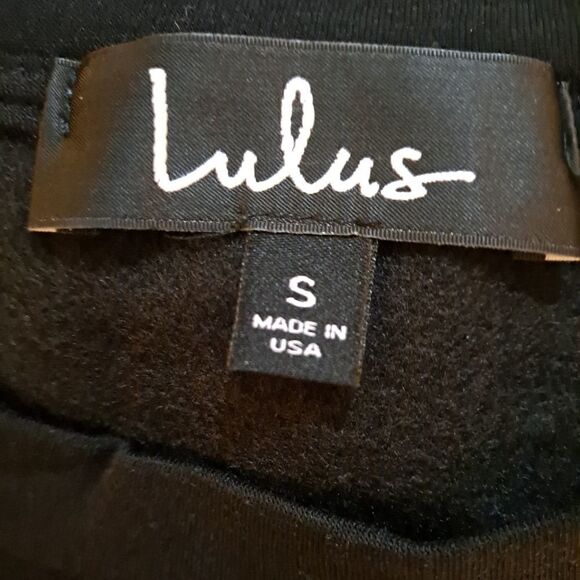 Lulu's Ideal Comfort Sweatshirt Navy Blue Small - Picture 3 of 6